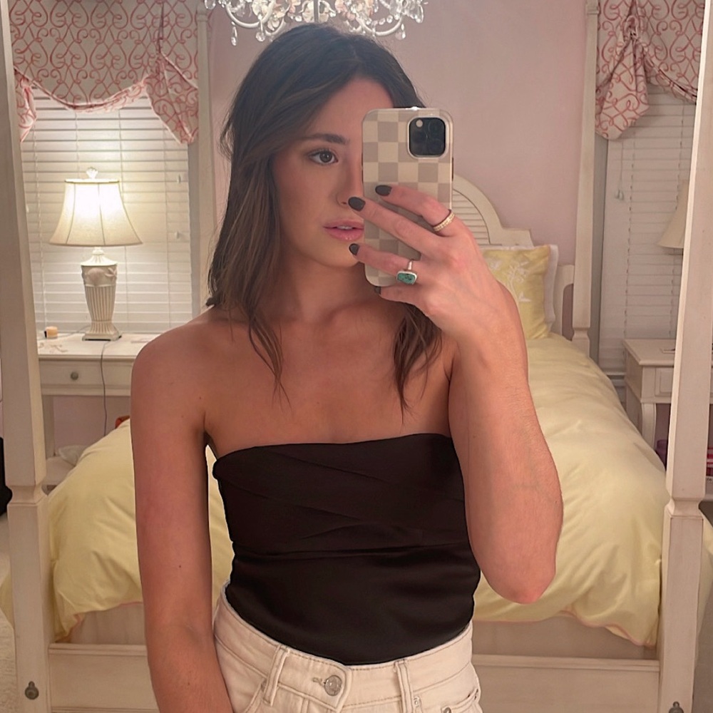 Satin effect Zara top